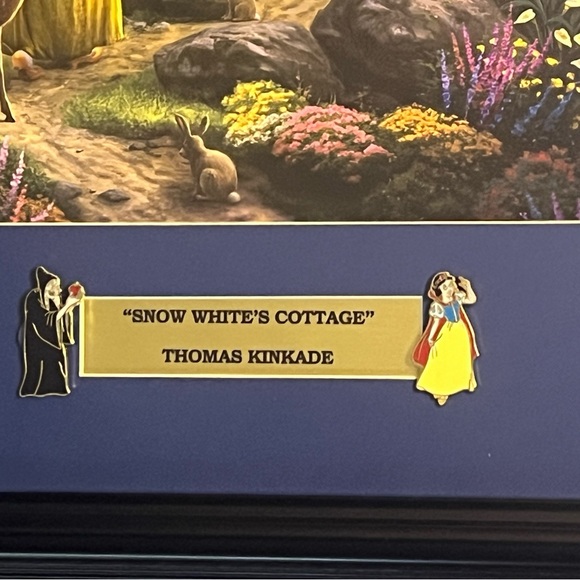 Thomas Kinkade Disney Snow white cottage framed picture. - Picture 5 of 5